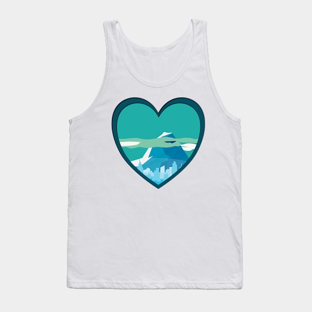 Blue Mountain Tank Top by RRSA Designs